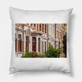 Old Bremen Houses, Bremen, Germany, Europe Pillow