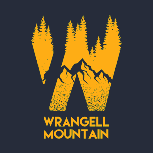 Wrangell Mountain Back Print Design T-Shirt