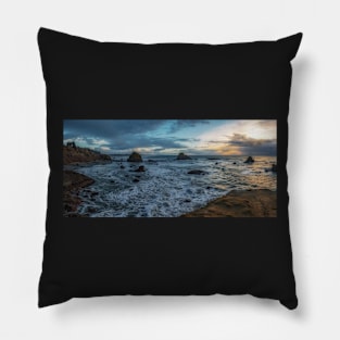 Sunset at a Northern California Beach Pillow