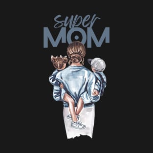 Super mom printed T-Shirt