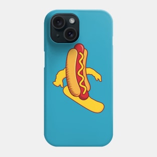 Hot Dog Snowboarder Phone Case