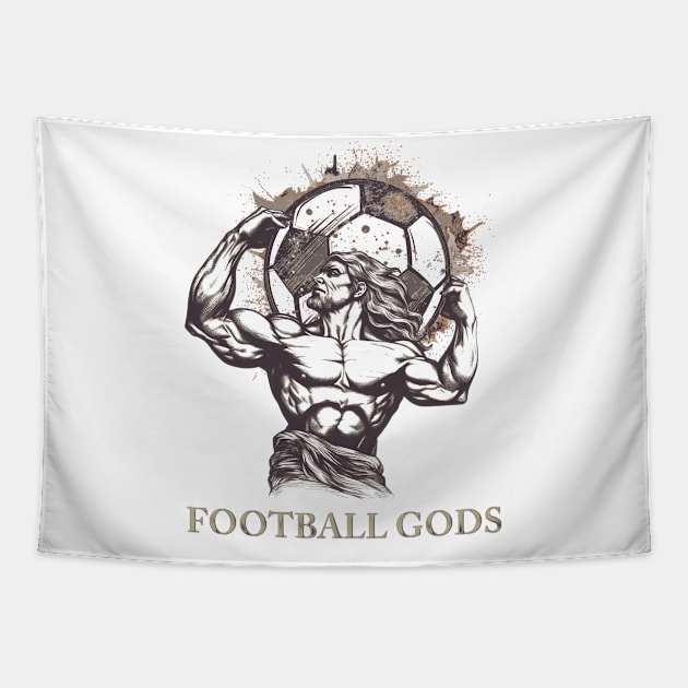 Football gods Tapestry by GraphGeek