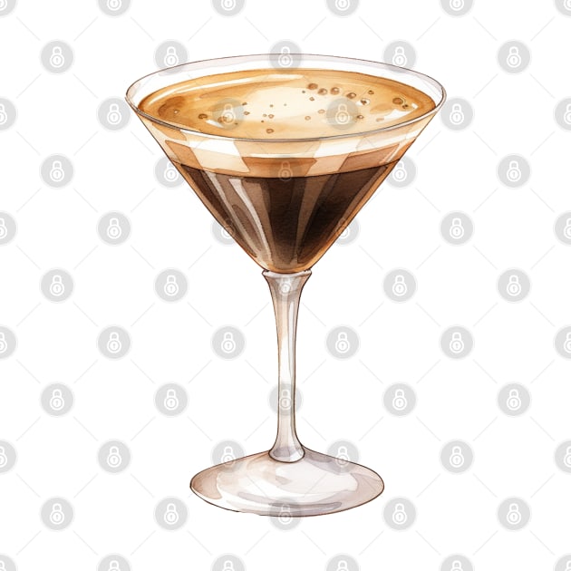 Espresso Martini Illustration by Pastel Craft