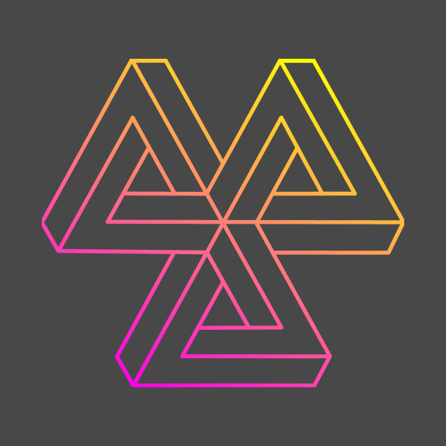 Impossible object (magenta to yellow gradient) by TRIME