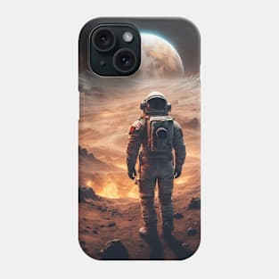 Astronaut Interstellar Destination Planet In Cosmos Phone Case