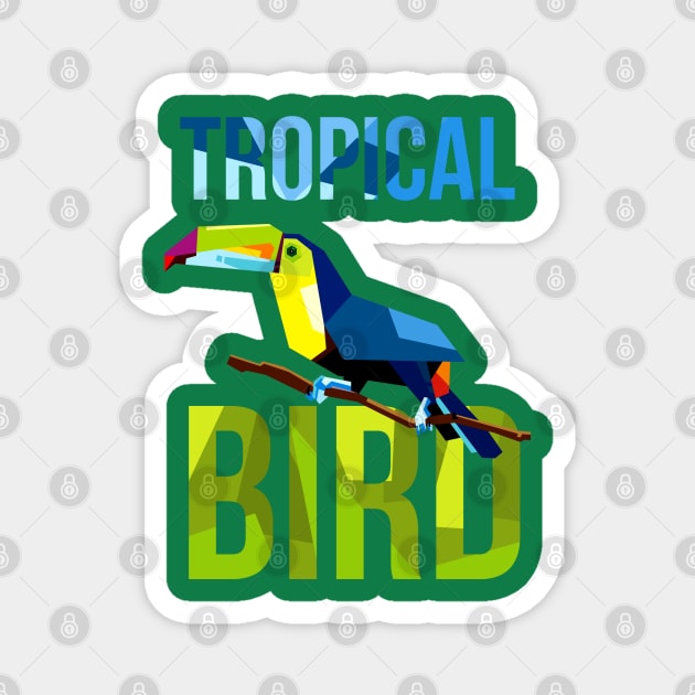 Tropical Bird Toucan Magnet by Mulyadi Walet