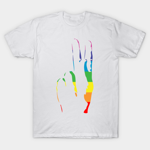 rainbow pride peace sign - Rainbow 