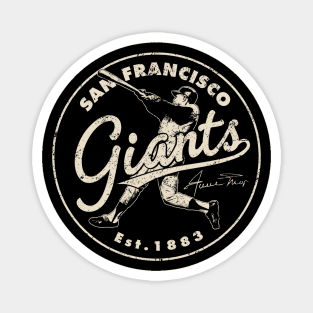 Retro Giants Willie Mays 2 by Buck Tee Originals Magnet