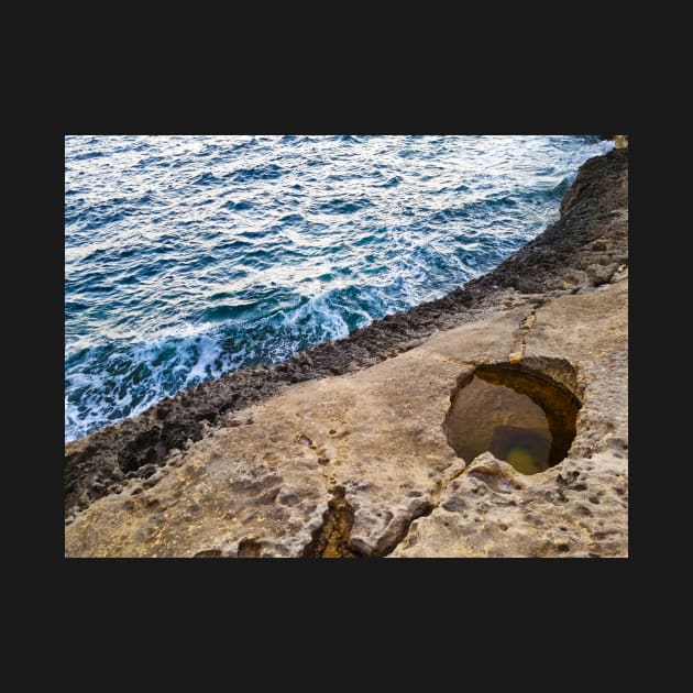 Aerial View Of Rocky Coastline by Kate-P-