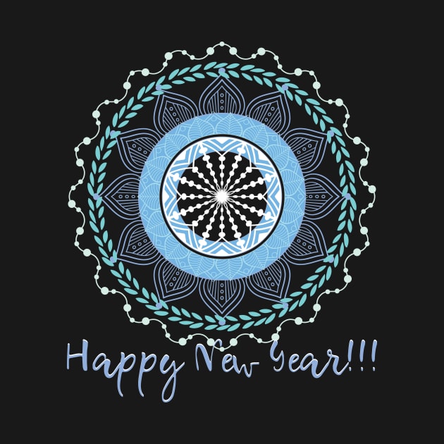 Happy New Year Mandala by emma17