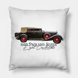 1934 Packard Super Eight Convertible Sedan Pillow