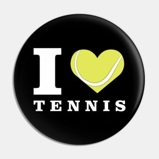 I Love Tennis Pin