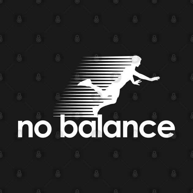 No Balance white logo by theshirts