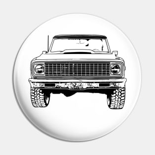 Chevy K5 Blazer Sketch Art Pin