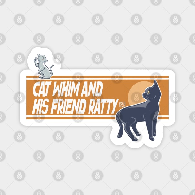 Cat Whim and His Friend Ratty Magnet by BATKEI