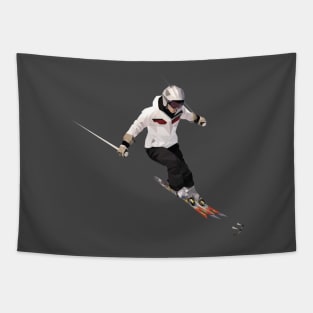 skiing Tapestry