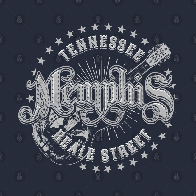 Memphis Tennessee Beale Street by Designkix