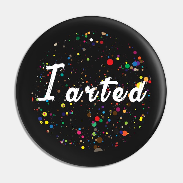 I arted - Paint splash Pin by CMDesign