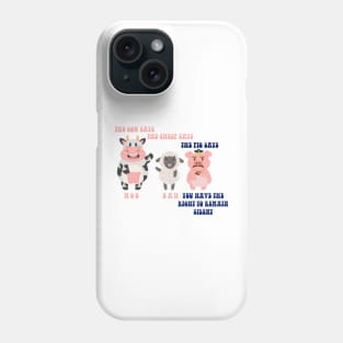 THE PIG SAYS YOU HAVE THE RIGHT TO REMAIN SILENT Phone Case