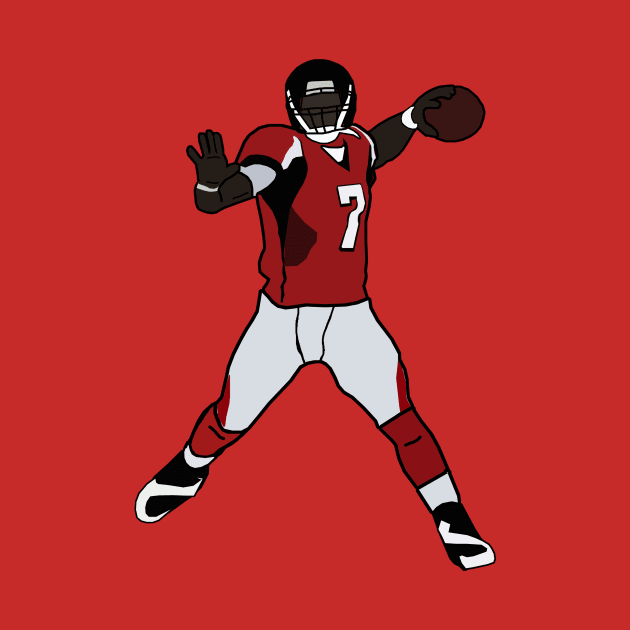 Michael Vick Throwback Atlanta Falcons NFL by xavierjfong