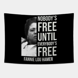 Nobody's Free Until Everybody's Free | Fannie Lou Hamer | Black Woman | Civil Rights Tapestry