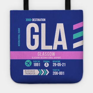 Glasgow (GLA) Airport Code Baggage Tag Tote