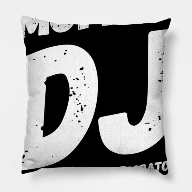 Mommy DJ, Scratch-Scratch-Scratch Pillow by ArtOfDJShop