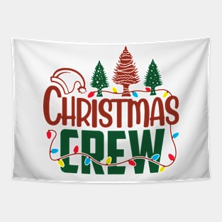 Christmas Crew Squad Family Matching Pajamas Men Women Kids Tapestry