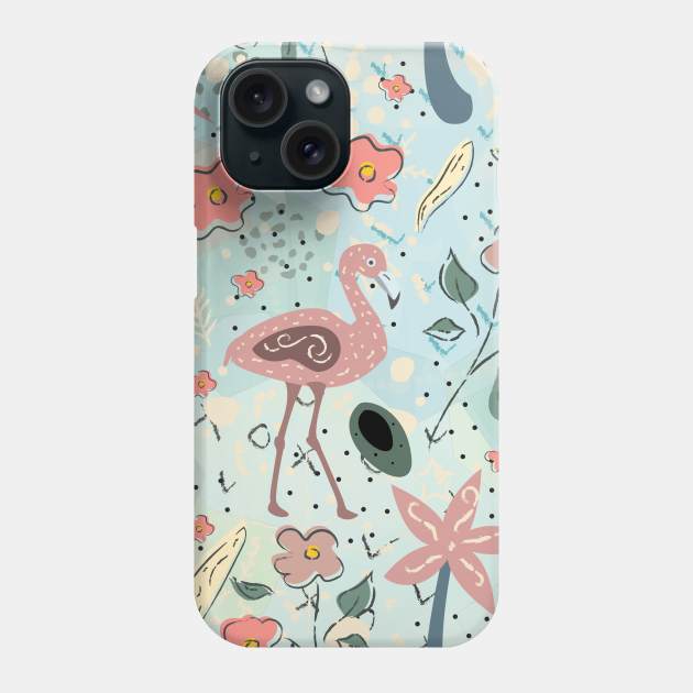 Exotic Bird Pattern Phone Case by Creative Meadows