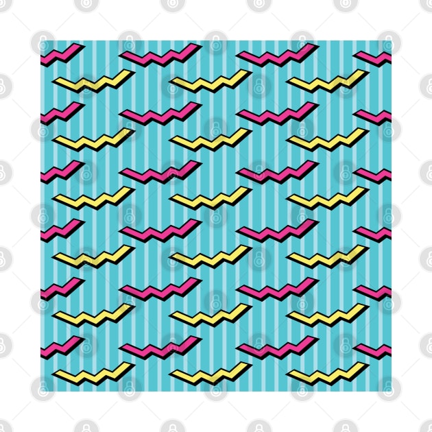 Seamless colorful zigzag pattern by Eskitus Fashion