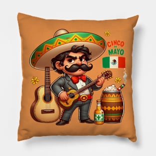 “Fiesta Anime – mexican Cinco de Mayo Celebration” Pillow