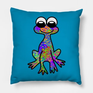 Colorful Frog 2 Pillow