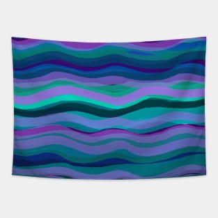 Blue waves Tapestry