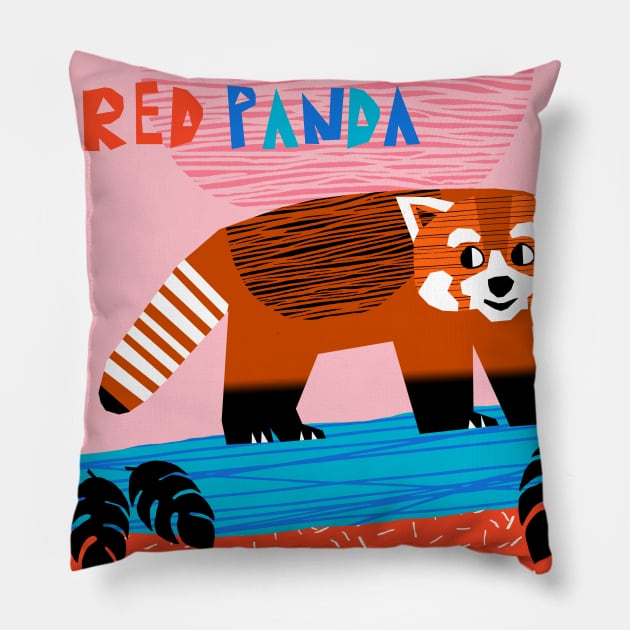 R is for Red Panda Pillow by wacka