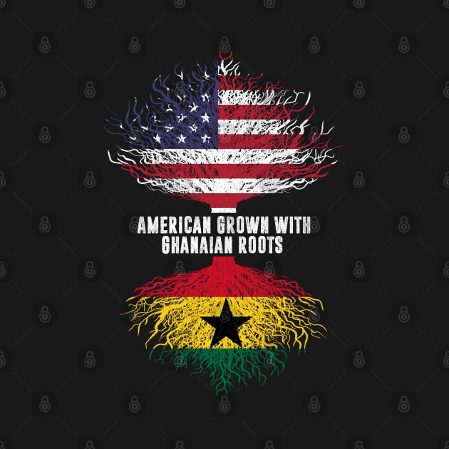 American Grown with Ghanaian Roots USA Flag by silvercoin