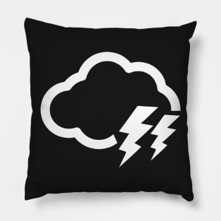 Sea of Clouds White Logo Pillow