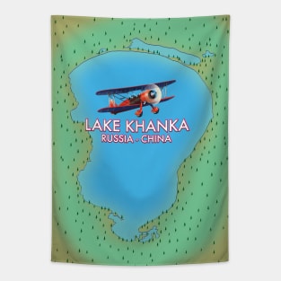 Lake Khanka Russia China lake poster Tapestry