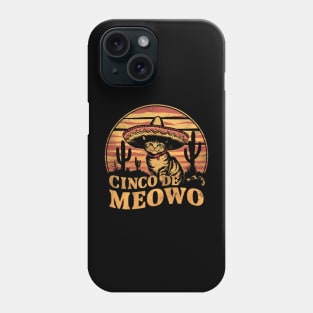 Cinco De Meowo Funny Cinco De Mayo Cat Men Phone Case