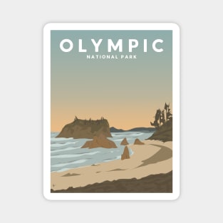 Olympic National Park, Washington Travel Poster Magnet