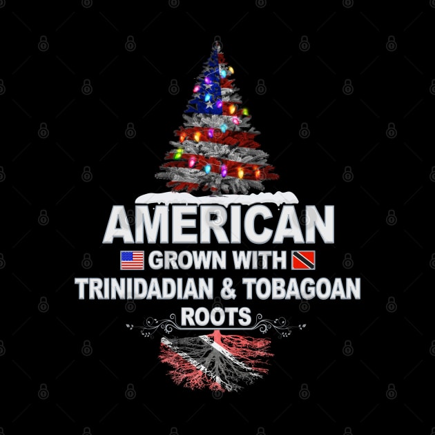 Christmas Tree  American Grown With Trinidadian And Tobagoan Roots - Gift for Trinidadian And Tobagoan From Trinidad And Tobago by Country Flags