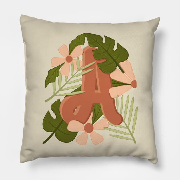 letter a design kvna Pillow by Karyavna