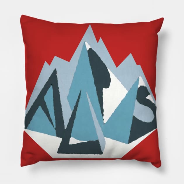 cubic alps Pillow by new eccentrics