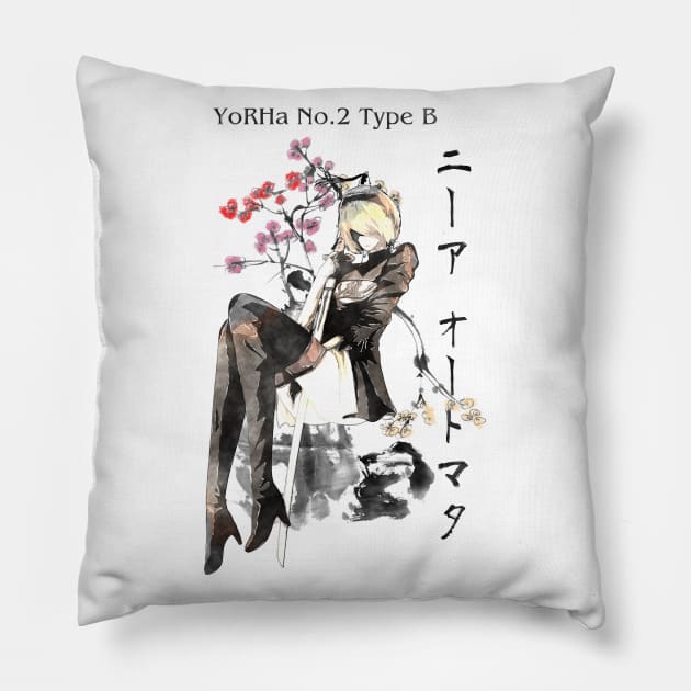 Peaceful sakura Pillow by stingi