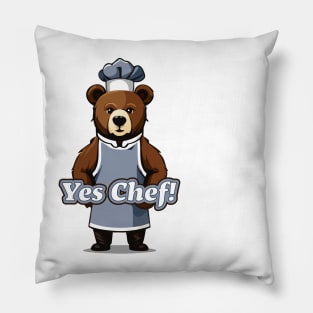 Yes Chef Bear Pillow
