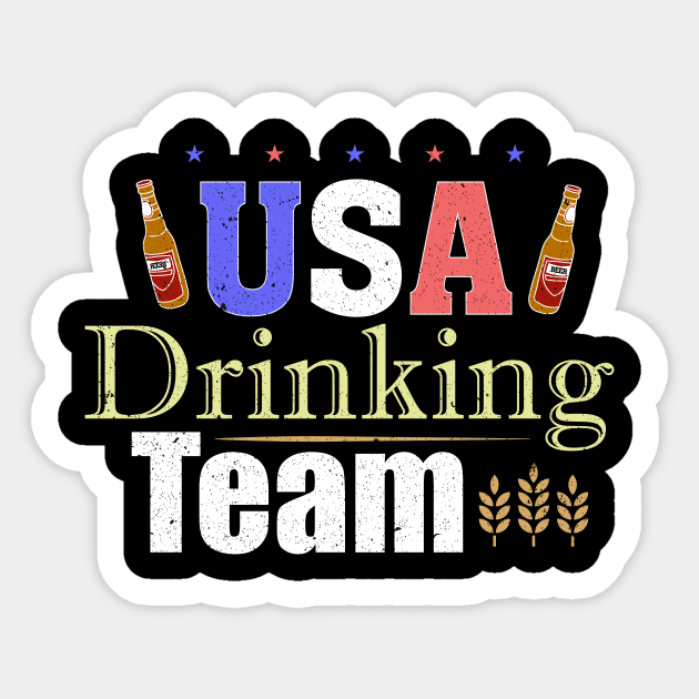 Usa Drinking Team Shirt Beer Party T-Shirt Usa Drinking Team Shirt Beer Party T-Shirt