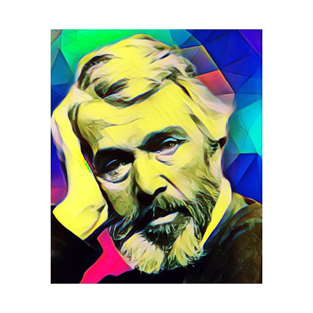 Thomas Carlyle Colourful Portrait | Thomas Carlyle Artwork 5 by JustLit