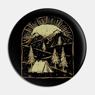 Camping Pin