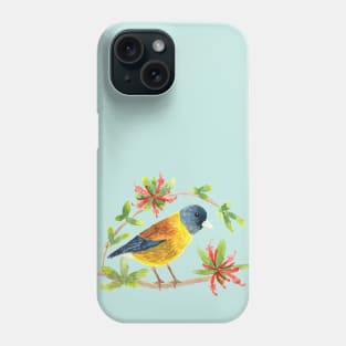 Beautiful wild bird in watercolor for nature lovers Phone Case