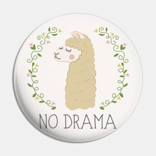 No Drama Llama Pin