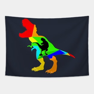 Colorful tyrannosaurus Tapestry